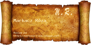 Markacz Róza névjegykártya